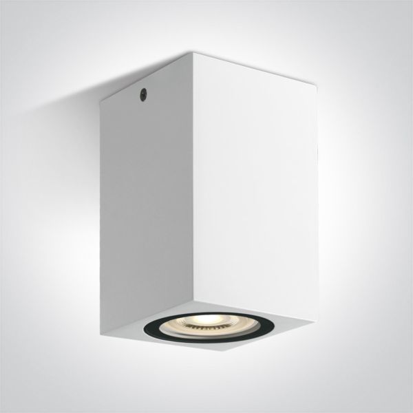 Точковий світильник One Light 67142D/W The GU10 Outdoor Cube Lights ABS+PC