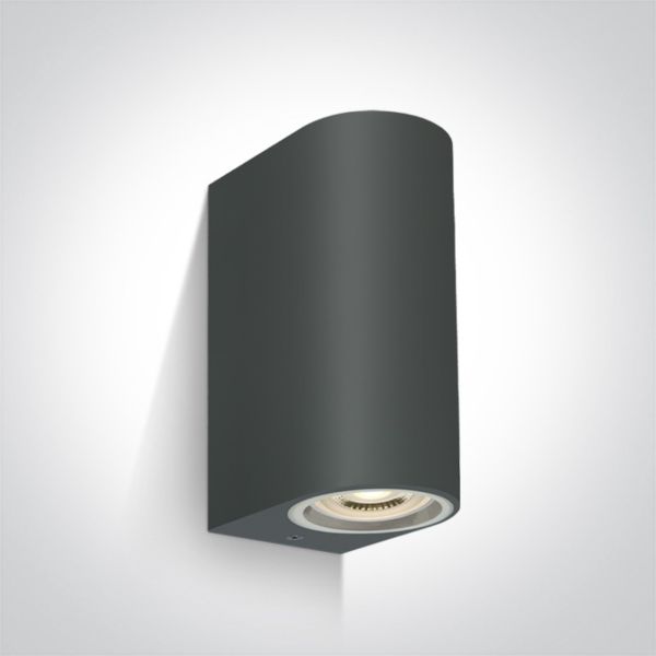 Lampa ścienna One Light 67142G/AN The GU10 Outdoor Cylinder Lights ABS+PC