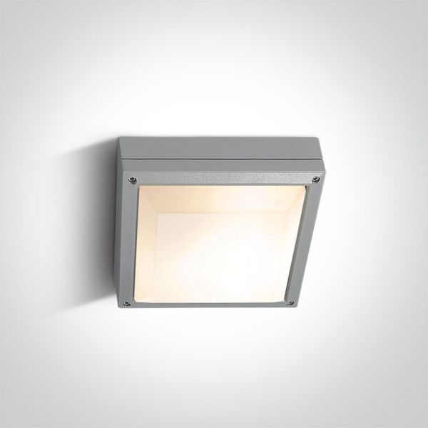 Стельовий світильник One Light 67208/G The Square E27 Outdoor Plafo Die cast