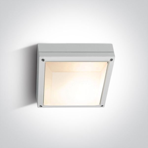 Plafon sufitowy One Light 67210/W The Square E27 Outdoor Plafo Die cast