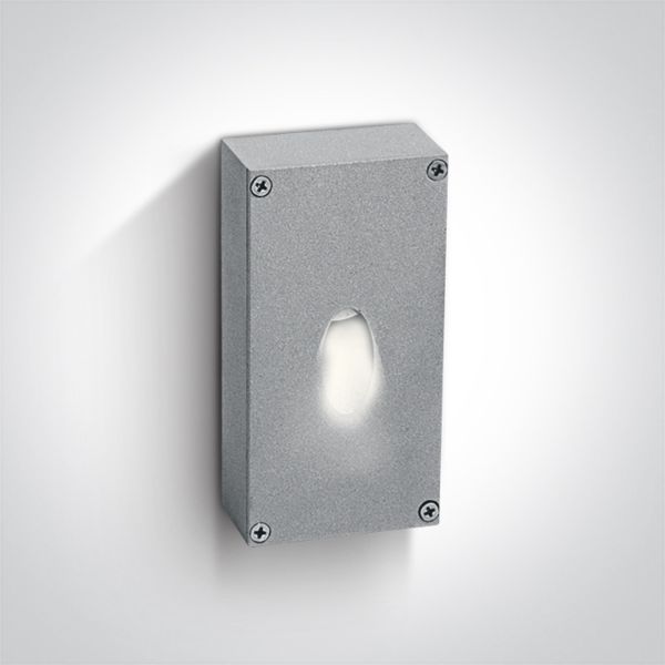 Настінний світильник One Light 67242/G/D Outdoor Surface Square Points Die cast Dark Light