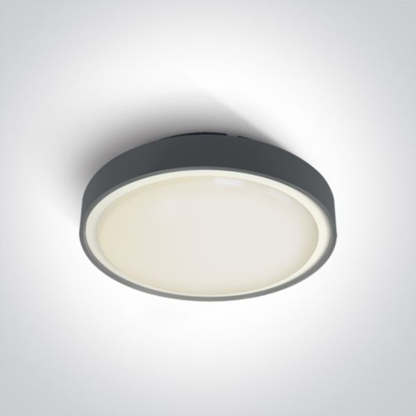 Lampa ścienna One Light 67280BN/AN/W The LED Plafo Outdoor Round