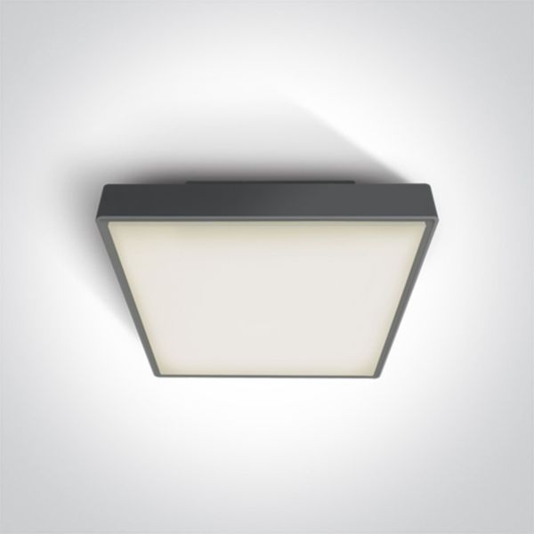 Plafon sufitowy One Light 67282AN/AN/W The LED Plafo Outdoor Square Plastic