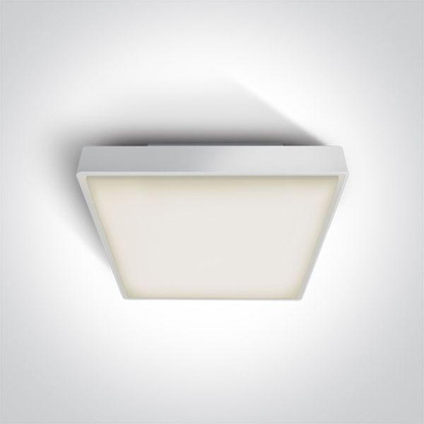 Plafon sufitowy One Light 67282AN/W/W The LED Plafo Outdoor Square Plastic