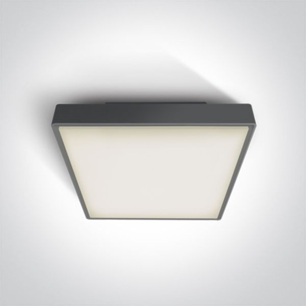 Plafon sufitowy One Light 67282BN/AN/W The LED Plafo Outdoor Square Plastic