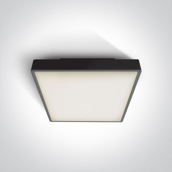 Стельовий світильник One Light 67282EA/B The E27 Plafo Outdoor Range Square