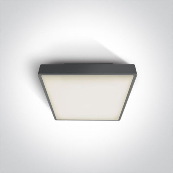 Plafon sufitowy One Light 67282N/AN/W The LED Plafo Outdoor Square Plastic