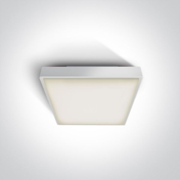 Plafon sufitowy One Light 67282N/W/W The LED Plafo Outdoor Square Plastic