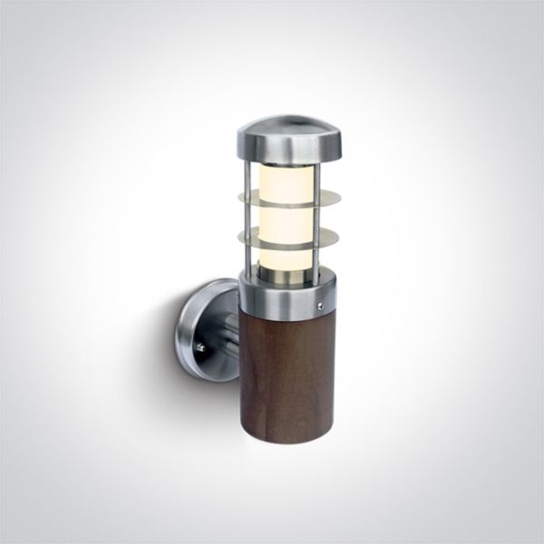 Kinkiet One Light 67286 The Teak Wood & Stainless Steel Range