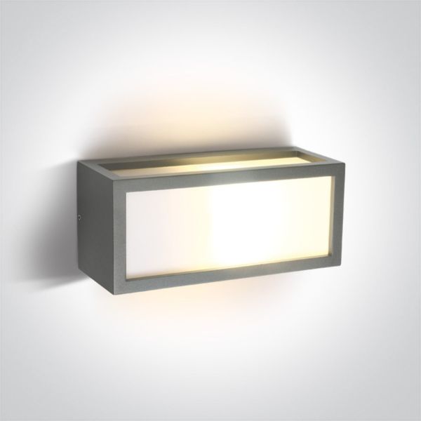 Настінний світильник One Light 67328/G Outdoor E27 Square Die cast