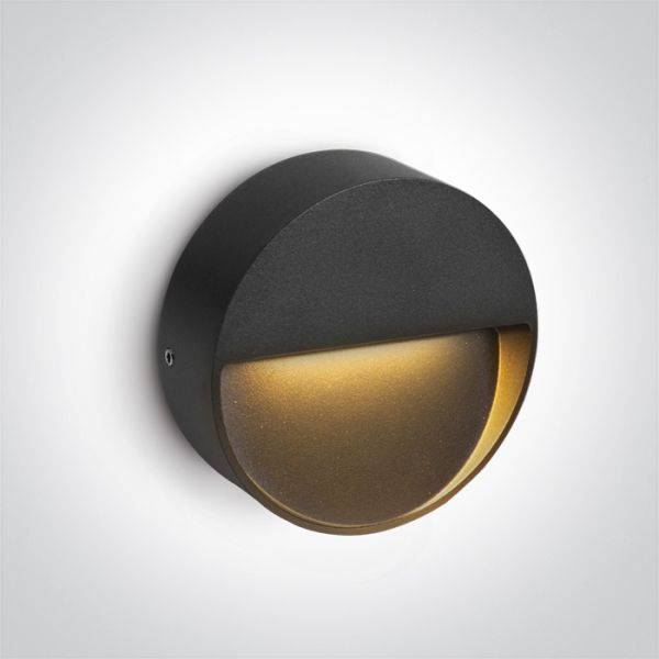 Lampa ścienna One Light 67359/AN/V Anthracite Wall Light 3W CCTV IP65 Dark Light 230V