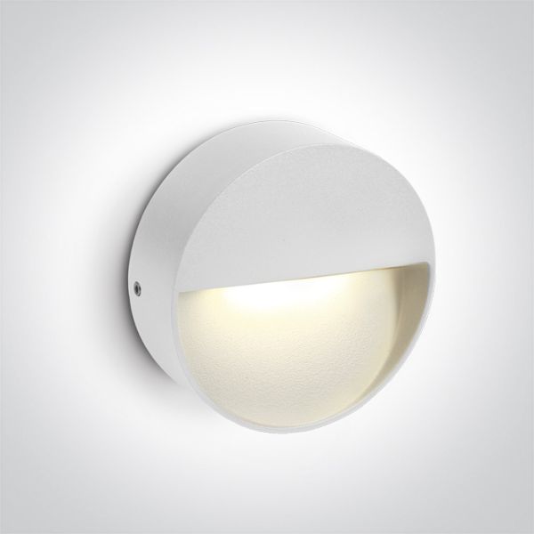 Настінний світильник One Light 67359/W/V White Wall Light 3W CCTV IP65 Dark Light 230V