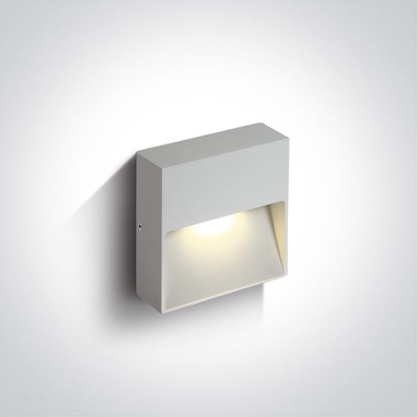 Настінний світильник One Light 67359A/W/V White Wall Light 3W CCTV IP65 Dark Light 230V
