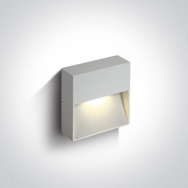 Lampa ścienna One Light 67359A/W/W Square Indoor/Outdoor Wall Dark Lights Die cast