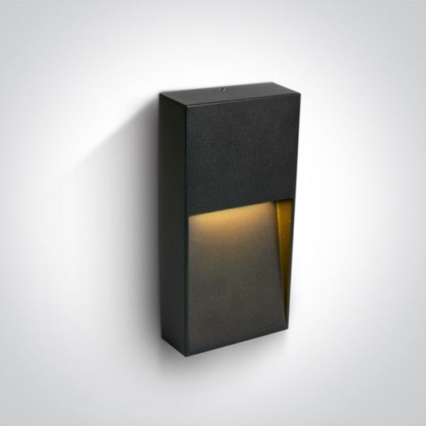 Lampa ścienna One Light 67359C/AN/V Anthracite Wall Light 3W CCTV IP65 Dark Light 230V