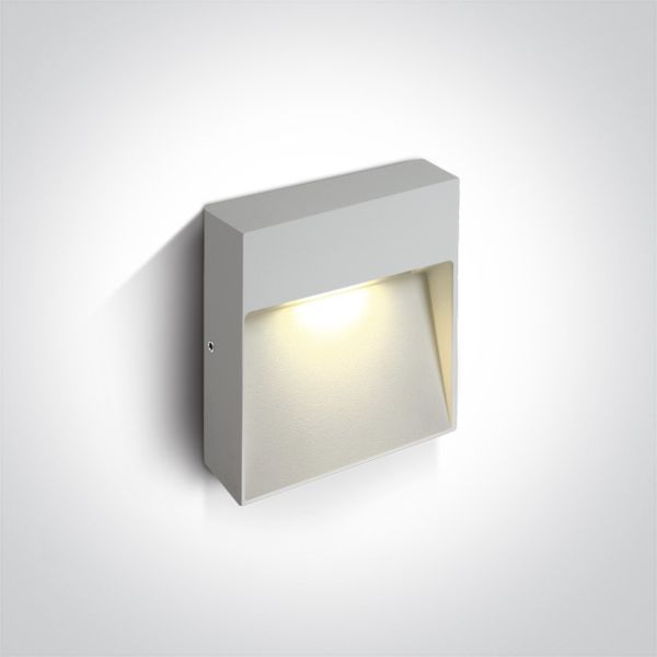 Lampa ścienna One Light 67360A/W/W Square Indoor/Outdoor Wall Dark Lights Die cast