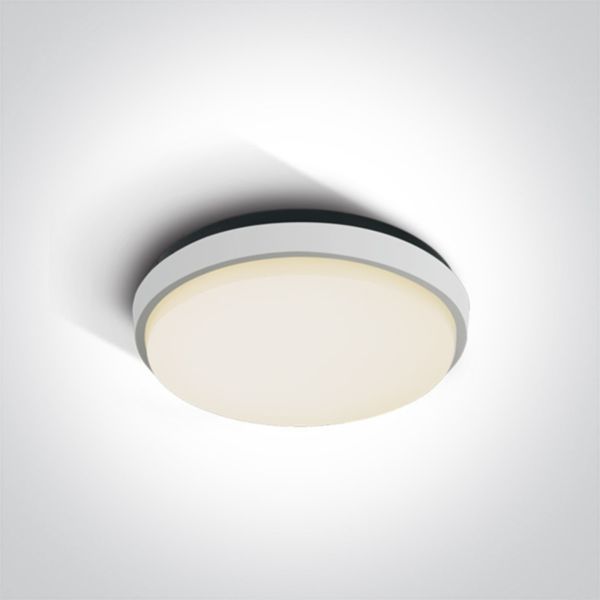 Стельовий світильник One Light 67362/W/W Outdoor Slim LED Plafo Die cast