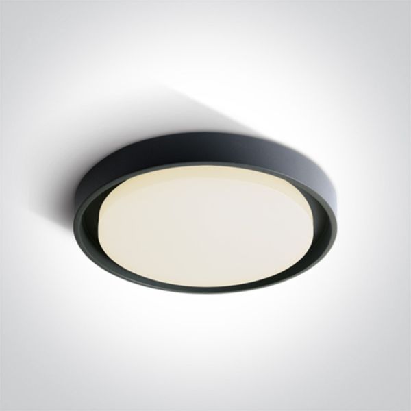 Стельовий світильник One Light 67384/AN/W Outdoor Project LED Plafo Die cast