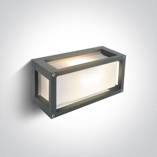 Настінний світильник One Light 67420/G Outdoor E27 Square Die cast