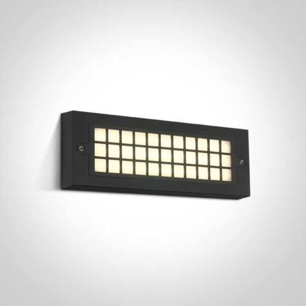 Lampa ścienna One Light 67502C/AN/W Outdoor Wall Bricks ABS+PC