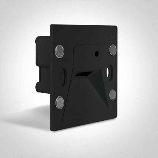 Podstawa lampy One Light 68000B/B/V Black Wall Recessed 3W LED CCTV IP65 230V BS Box Dark Light