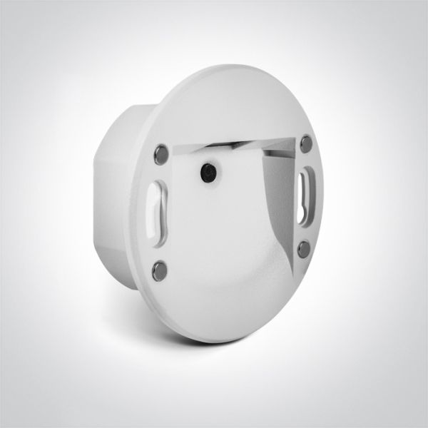 Podstawa lampy One Light 68000E/W/V White Wall Recessed 3W LED CCTV IP65 230V EU Round Box Dark Light