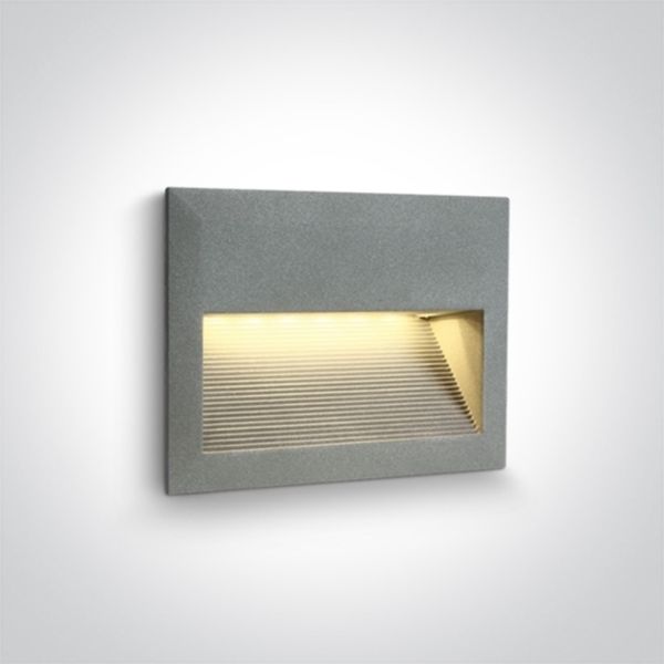 Lampa ścienna One Light 68016/G/W Outdoor Dark Light Wall Recessed Die cast