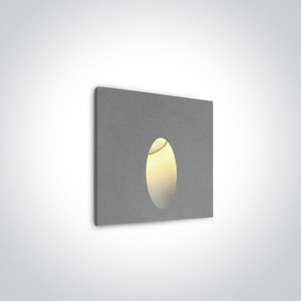 Настінний світильник One Light 68032/G/W Indoor/Outdoor Dark Light Wall Recessed