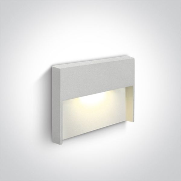 Настінний світильник One Light 68052/W/W Outdoor Decorative Wall Recessed Die cast