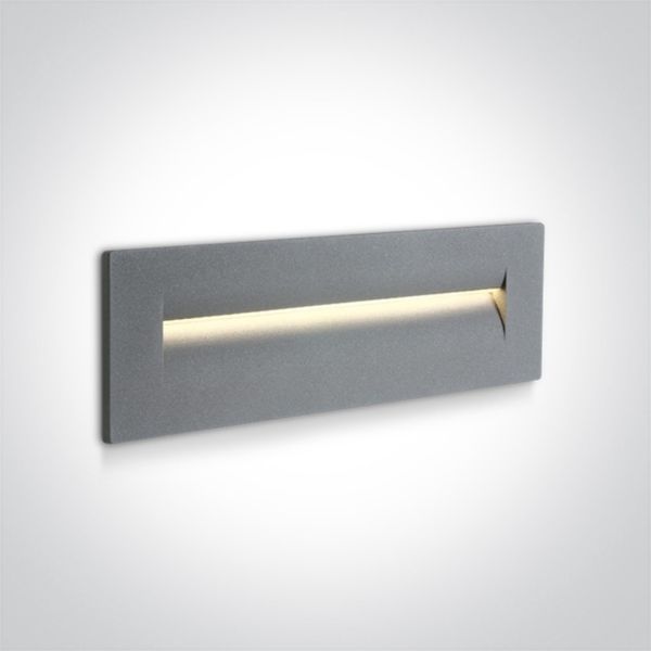 Настінний світильник One Light 68066/G/W Outdoor Dark Light Wall Recessed Die cast