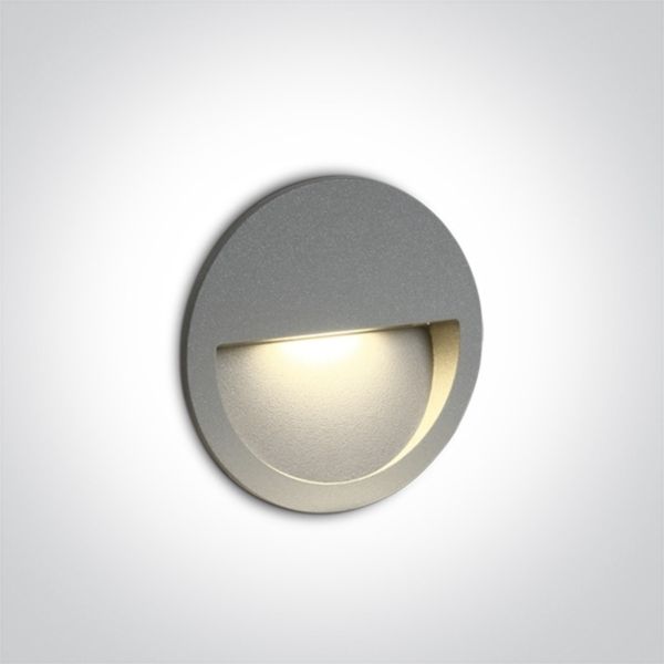 Настінний світильник One Light 68068/G/W Outdoor Dark Light Wall Recessed Die cast