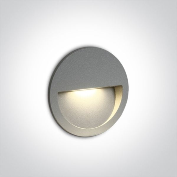 Lampa ścienna One Light 68068/G/W Outdoor Dark Light Wall Recessed Die cast