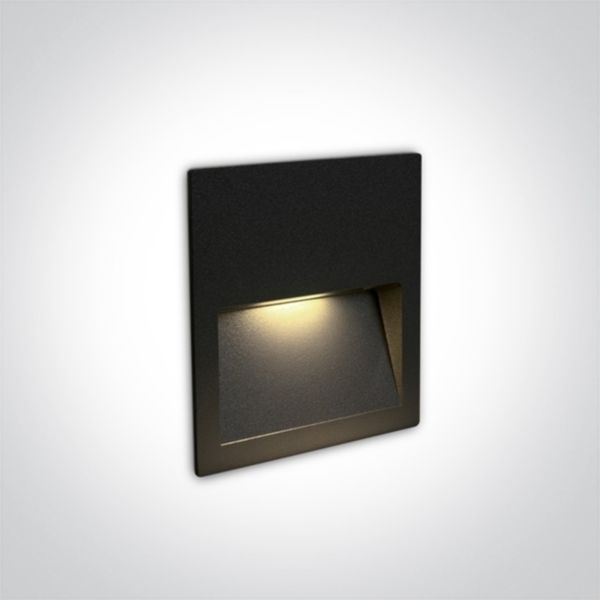 Настінний світильник One Light 68068A/B/W Outdoor Dark Light Wall Recessed Die cast