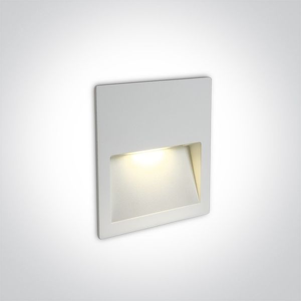 Lampa ścienna One Light 68068A/W/W Outdoor Dark Light Wall Recessed Die cast