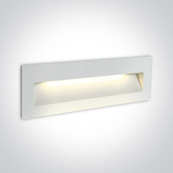 Lampa ścienna One Light 68068C/W/W Outdoor Dark Light Wall Recessed Die cast