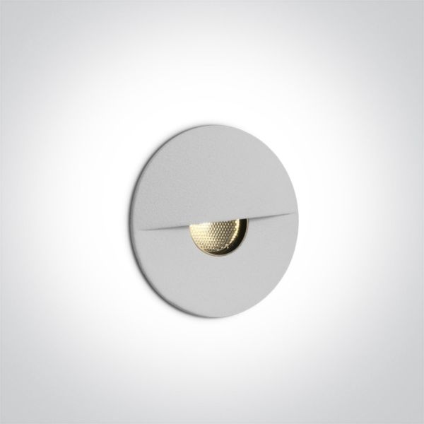 Lampa ścienna One Light 68070/W/W Indoor/Outdoor Decorative Wall Recessed Aluminium