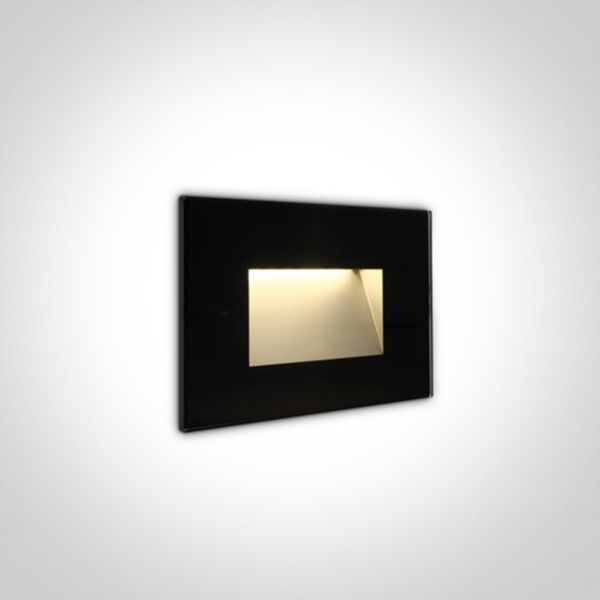 Lampa ścienna One Light 68076/B/W The Glass Face Recessed Lights