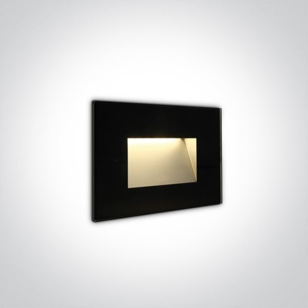 Lampa ścienna One Light 68076/B/W The Glass Face Recessed Lights