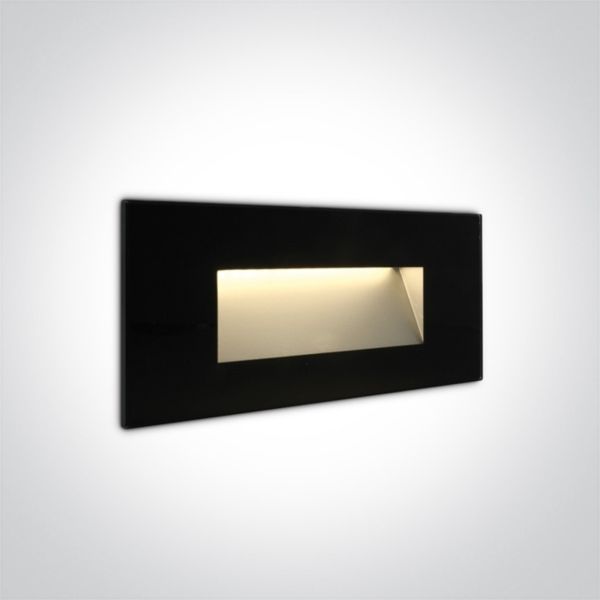 Настінний світильник One Light 68076A/B/W The Glass Face Recessed Lights