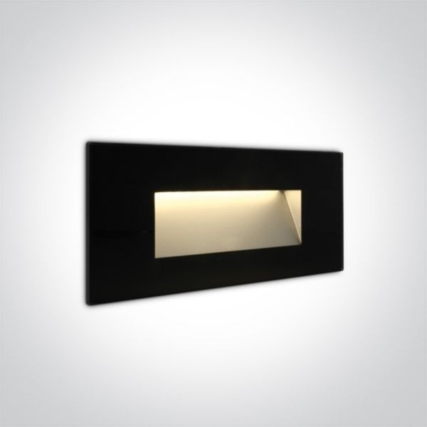 Lampa ścienna One Light 68076A/B/W The Glass Face Recessed Lights