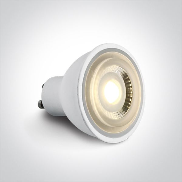 Лампа світлодіодна сумісна з димером One Light 7306DGD/W потужністю 6W. Типорозмір — MR16 з цоколем GU10, температура кольору — 3000K