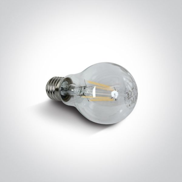 Żarówka ledowa One Light 9G03R/EW/E moc 4W z serii Retro Lamps LED. Rozmiar — A60 z gwintem E27, temperatura barwowa — 2700K