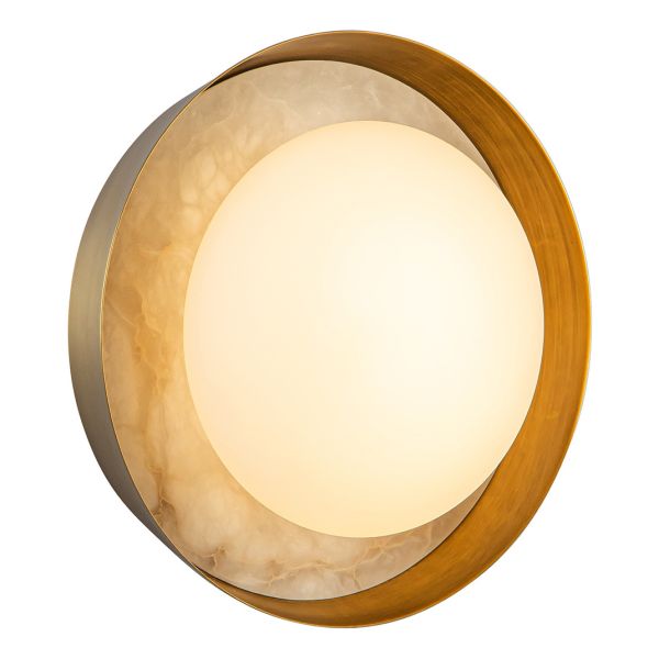Бра Quintiesse QN-ALONSO2-VBS-AR Alora Alonso Alonso 2 lt LED Wall Light Vintage Brass