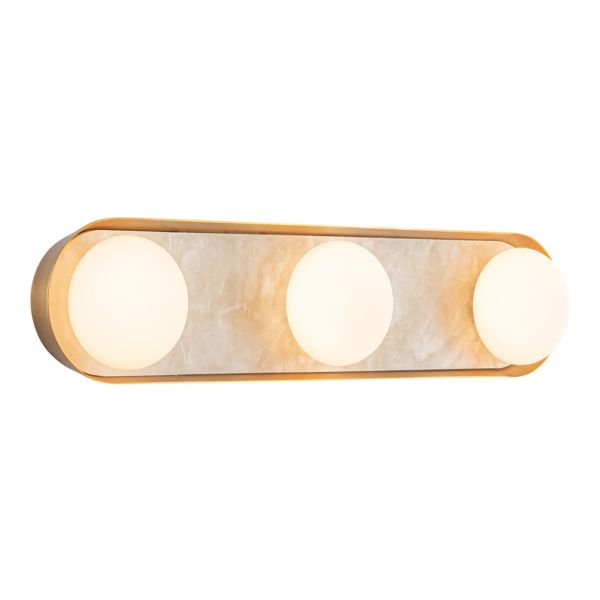 Бра Quintiesse QN-ALONSO3-VBS-AR Alora Alonso Alonso 3 lt LED Wall Light Vintage Brass
