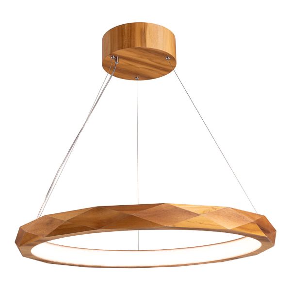 Підвісний світильник Quintiesse QN-ANGULAR-RING-LED-80-TEAK Accord Angular Angular LED Pendant Light Teak Veneer