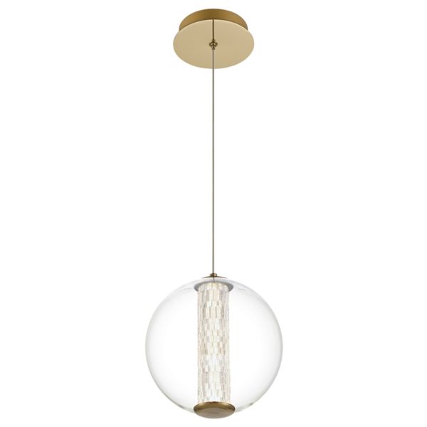 Lampa wisząca Quintiesse QN-ATOMO-1P-BG Eurofase Atomo Atomo 1 Lt Adjustable Pendant Gold