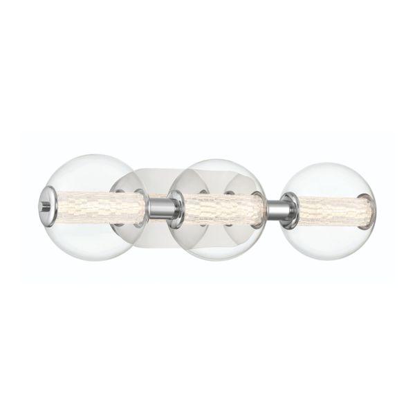 Бра Quintiesse QN-ATOMO-3W-PC Eurofase Atomo Atomo 3 Lt Wall Light Polished Chrome