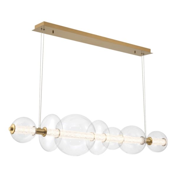 Lampa wisząca Quintiesse QN-ATOMO-LP7-BG Eurofase Atomo Atomo 7 Lt Linear Pendant Gold
