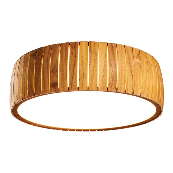 Люстра Quintiesse QN-BARREL-F-LED-50-TEAK Accord Barrel Barrel LED Flush Mount Teak Veneer