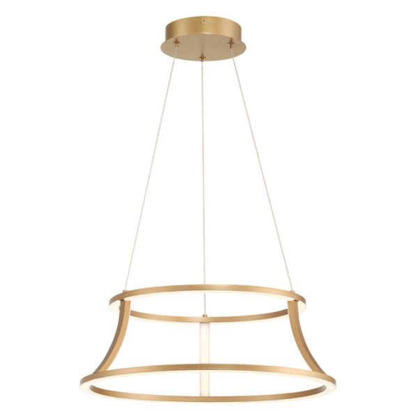 Lampa wisząca Quintiesse QN-CADOUX-P-BG Eurofase Cadoux Cadoux Pendant Chandelier Satin Gold